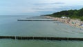 Beach Baltic Sea Ustronie Morskie Plaza Morze Baltycki Aerial View Poland