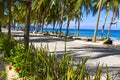 Beach Ban Krut Beach idyllic with shadow coconut