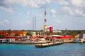 Beach Bar on Cozumel Pier Royalty Free Stock Photo