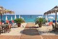 Beach bar by the sea Royalty Free Stock Photo