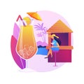 Beach bar vector concept metaphor