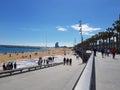 Beach of Barcelona, Spain 2019 Royalty Free Stock Photo