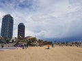 Beach of Barcelona, Spain 2019 Royalty Free Stock Photo