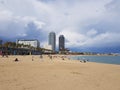 Beach of Barcelona, Spain 2019 Royalty Free Stock Photo