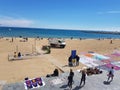 Beach of Barcelona, Spain 2019 Royalty Free Stock Photo