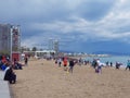 Beach of Barcelona, Spain 2019 Royalty Free Stock Photo