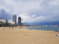 Beach of Barcelona, Spain 2019 Royalty Free Stock Photo