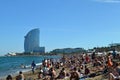 The beach Barceloneta
