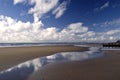 Beach in Barmouth. Wales Royalty Free Stock Photo