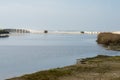 Beach Barrinha of Esmoriz, National Reserve in Espinho, Portugal Royalty Free Stock Photo