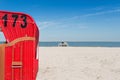 Beach basket, beach, sea, Langeoog