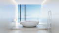 Beach bathroom - Luxury and modern hotel