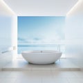 Beach bathroom - Luxury and modern hotel Royalty Free Stock Photo