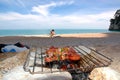 Beach BBQ Royalty Free Stock Photo