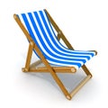 Beach bed blue Royalty Free Stock Photo