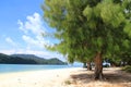 Beach on Beras Basah Island in Langkawi, Malaysia.