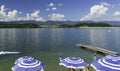 Beach on the Bilancino lake