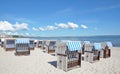 Beach of Binz,Ruegen island,Baltic Sea,Germany Royalty Free Stock Photo