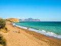 Beach on the Black Sea coast Royalty Free Stock Photo