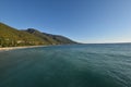 The Black Sea coast at Gagra Republic of Abkhazia Royalty Free Stock Photo