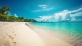 Beach bliss under a bright sun Royalty Free Stock Photo
