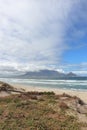 View towards Cape Town and Table Mountain from Bloubergstrand Royalty Free Stock Photo