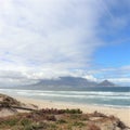 View towards Cape Town from Bloubergstrand Royalty Free Stock Photo