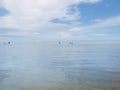 Beach and Blue Ocean Landscape Royalty Free Stock Photo