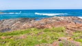 Beach Rocky Blue Ocean Horizon Landscape Royalty Free Stock Photo