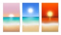 Beach and Sea blur background - Sunrise or sunset Royalty Free Stock Photo