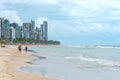 Beach of Boa Viagem in Recife, Pernambuco state, Brazil Royalty Free Stock Photo