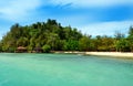 Beach on Bolilanga Island. Togean Islands. Indonesia. Royalty Free Stock Photo