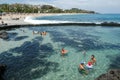 The beach of Boucan Canot on La Reunion island, France