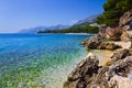 Beach at Brela, Croatia Royalty Free Stock Photo