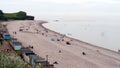 The beach at Budleigh Salterton a holiday resort in Devon South West England Royalty Free Stock Photo