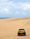 Beach buggy in sand dunes