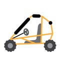 Beach buggy transportation cartoon character side view vector illustration Royalty Free Stock Photo