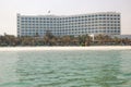 Beach and building of the luxury hotel Royalty Free Stock Photo