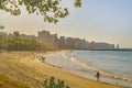 Beach and Buildings of Fortaleza Brazil Royalty Free Stock Photo