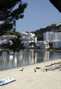 Beach and buildings at Majorca Royalty Free Stock Photo