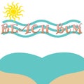 Beach bikini bottom Royalty Free Stock Photo