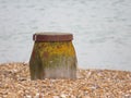 Beach Buoy on pebbles and shells