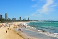 Beach in Burleigh Heads on the Gold Coast of Queensland, Austral