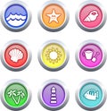 Beach buttons