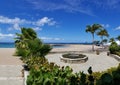 Beach Cabana & fountain