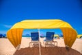 Beach Cabana Umbrella Royalty Free Stock Photo