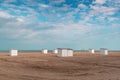 Beach cabins at Knokke-Heist, Belgium.