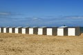Beach cabins at the Northsea Royalty Free Stock Photo