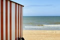 Beach cabins at the Northsea Royalty Free Stock Photo