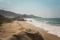 Beach in Cabo San Juan Del GuÃÂ­a, Santa Marta, Colombia Royalty Free Stock Photo